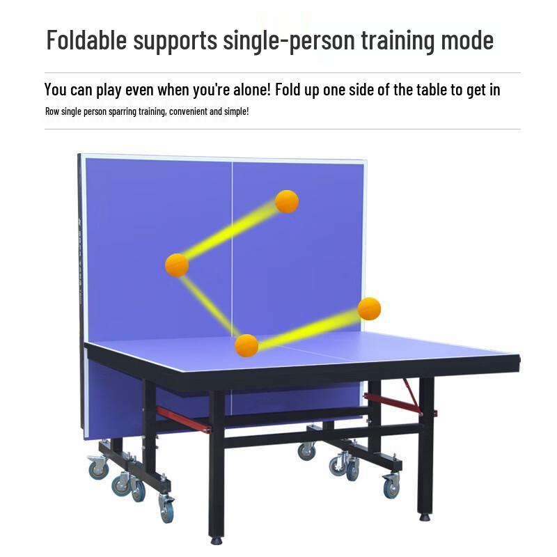 Foldable Table Tennis Table, 15mm Panel