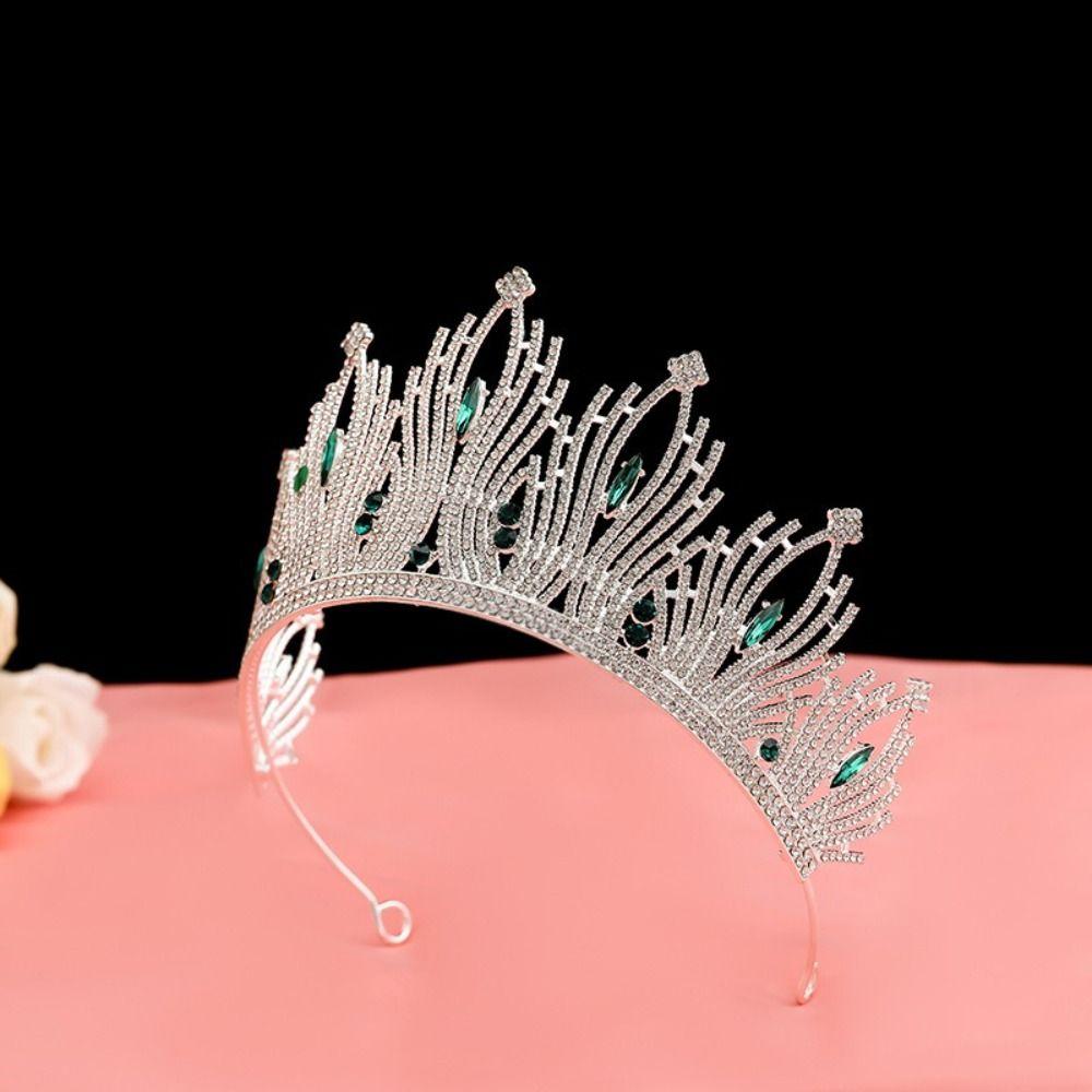 Luxury Wedding Tiara Glamorous Bridal Headdress Hair Accessories Crystal Crown  Wedding Ceremony