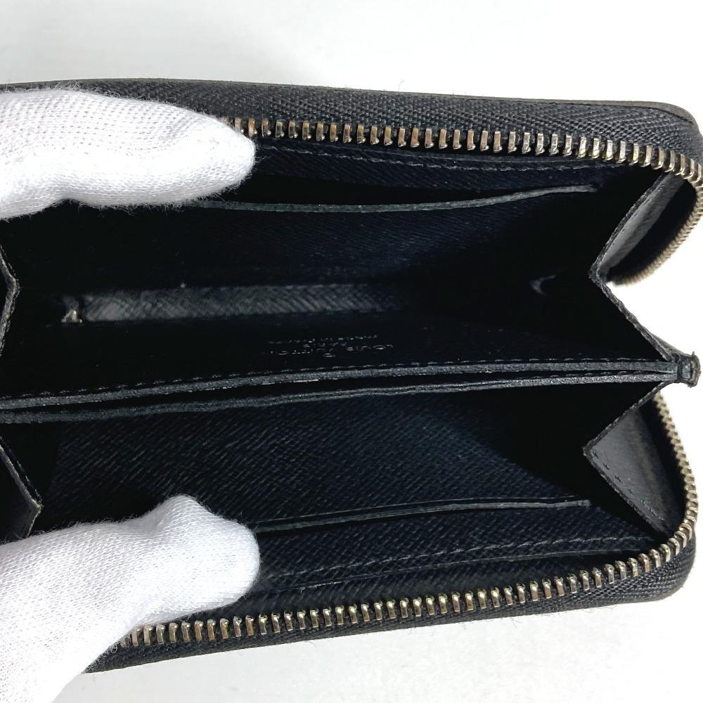 Louis Vuitton N63076  Damier Graphite zip-around coin purse Wallet Coin Case