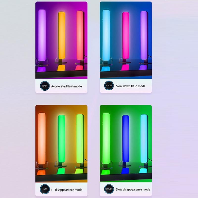 LED Lights For Desk Game Intelligent Mood Lamp For Desktop Remote Control Color Changing Music RGB Ambient Lighting For PC Room