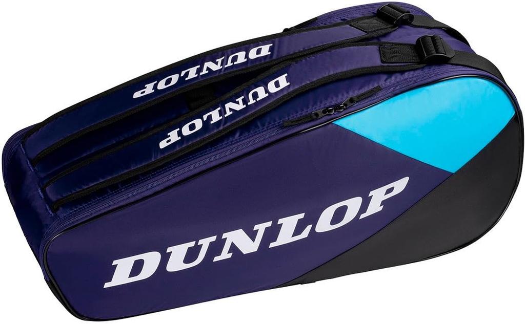 Dunlop (DUNLOP) Tennis Racket Bag Backpack, CLUB SERIES, Holds 2 Rackets, Violet x Neon Blue, DTC2631
