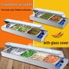 Yunduo Commercial Stainless Steel Food Warmer with Glass Cover