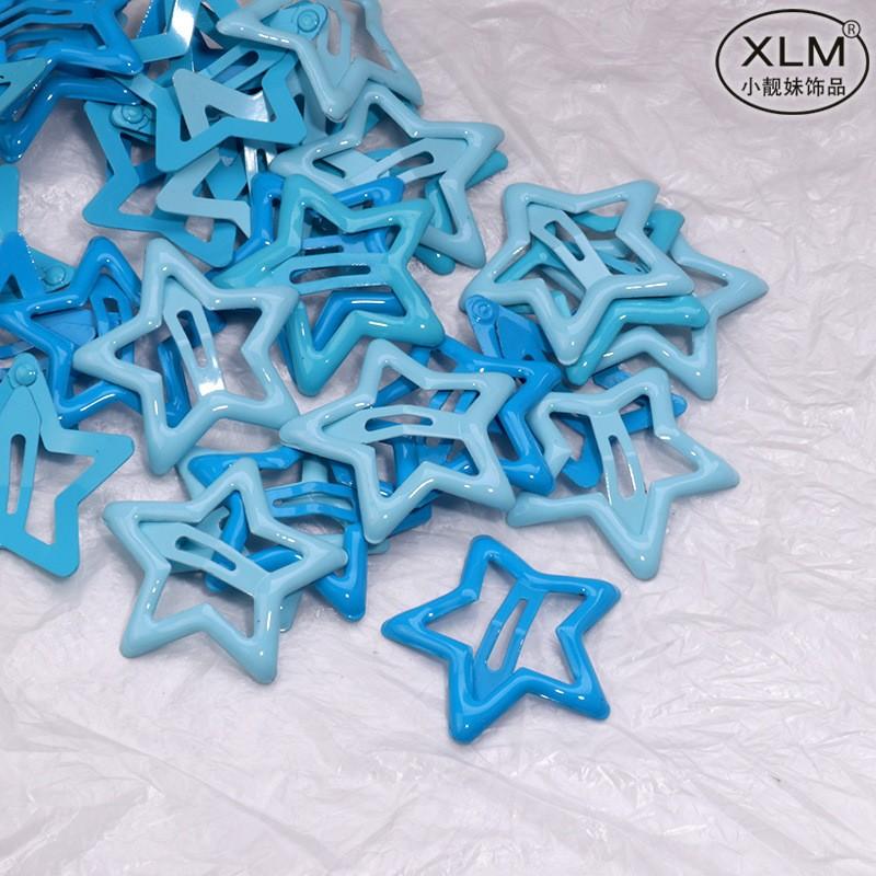 

Dopamine Star Hair Clip, Cute And Girlish Heart, Side Clip, Bangs Clip, Small Forehead Clip, Children s Headwear. One Size синій