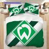 SV Werder Bremen Mönster Sängkläder Täcke Set Örngott Kuddfodral Heminredning Födelsedagspresent (1 * påslakan + 2 * örngott, utan kärna)