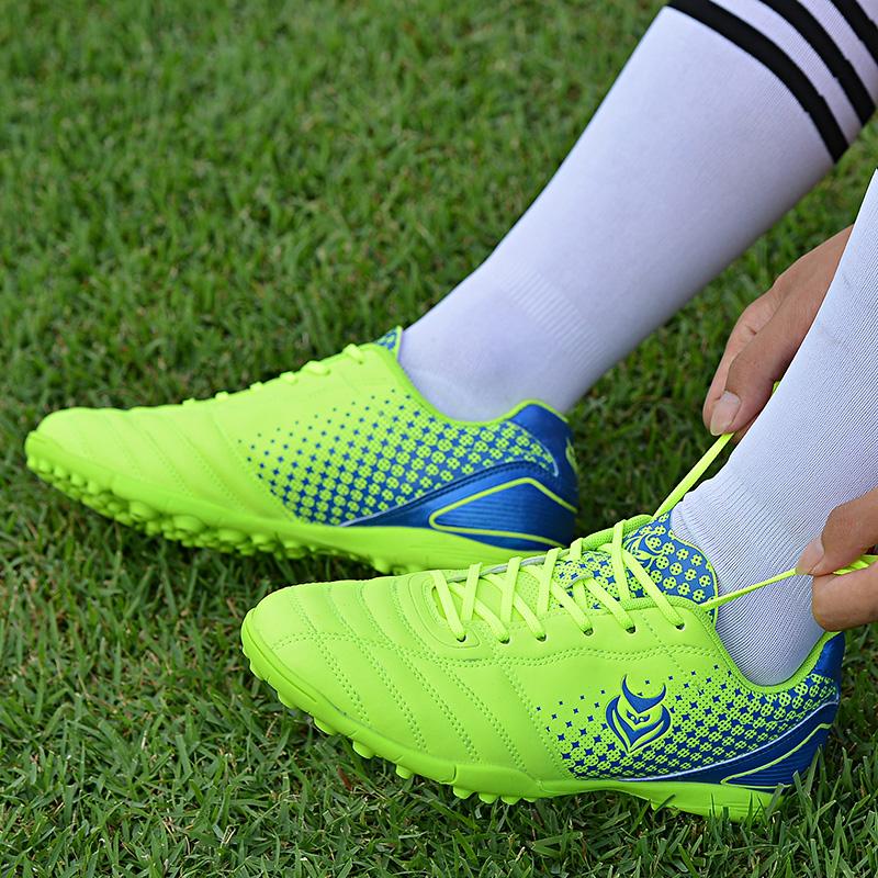 Unisex odiniai guminiai minkšta apačia trumpų nagų futbolo batai jaunimui Profesionalūs futbolo bateliai