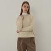 Pin Black Wool Soft Raccoon Round Knit Ivory