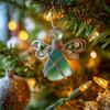 Unique Coastal Theme Angelic Ornament 2D Flat Acrylic Hanging Pendant for Holiday Christmas Tree And Home Office Accent