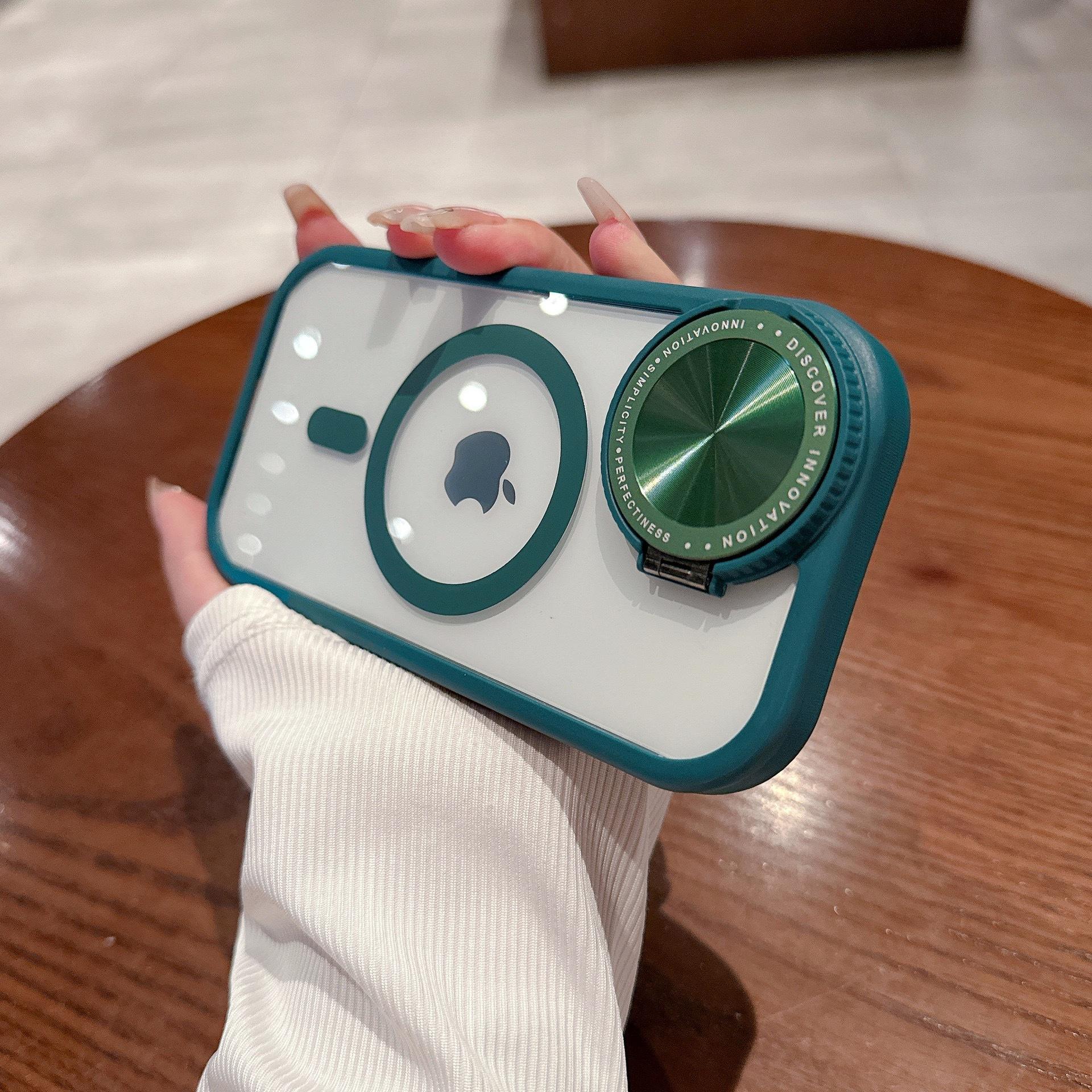 

Кронштейн объектива для iPhone15Pro с зеркалом для макияжа 13Max Магнитный чехол Защитный чехол от падения Apple 14/15Plus universal