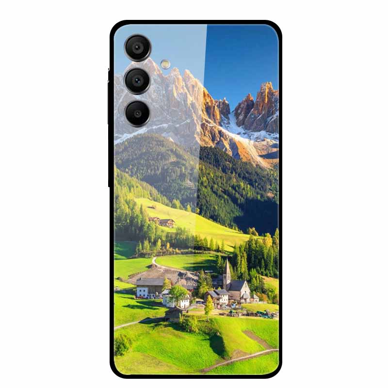 Tempered Glass Case for Samsung Galaxy A16 5G Back Cover Hard Case for SamsungA16 Phone Case Fundas Cool Protective Cute Bumper