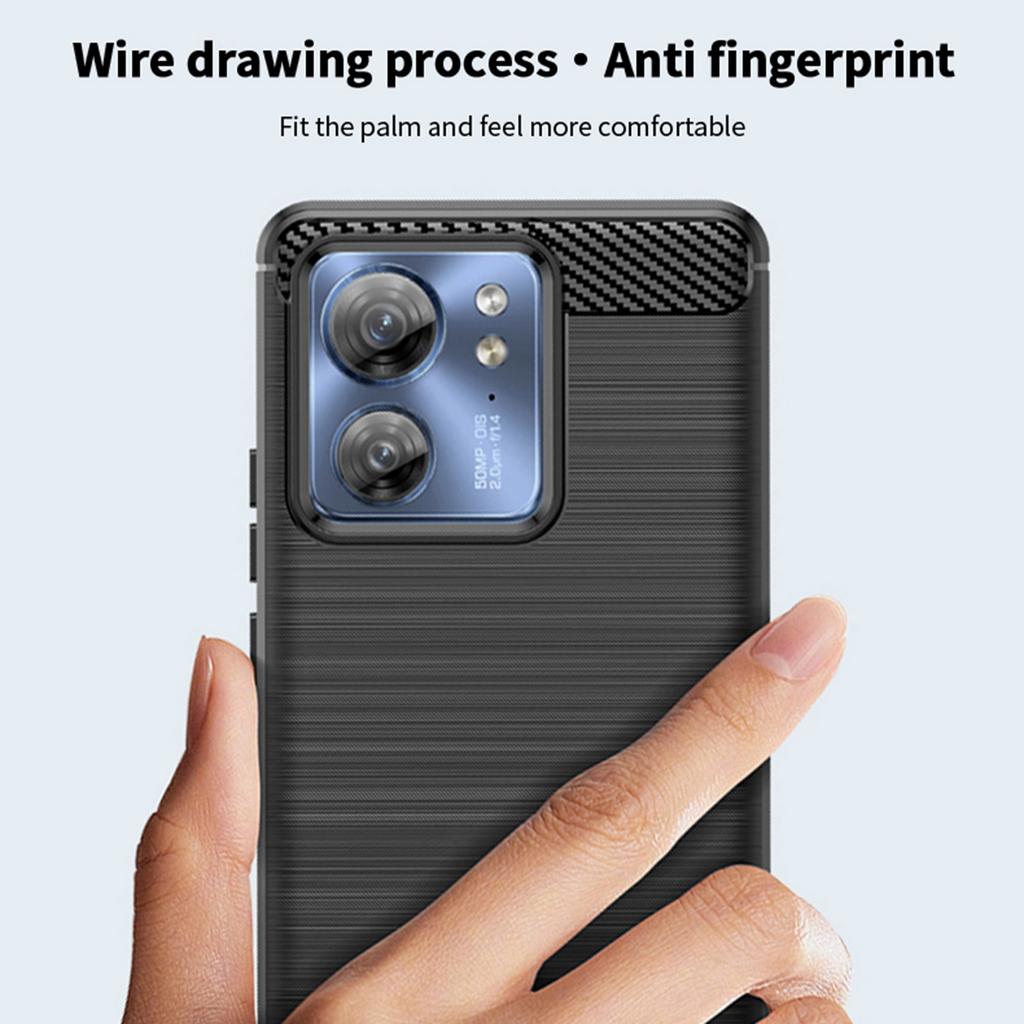MOFI JK TPU Series-1 for Motorola Edge 40 5G Carbon Fiber TPU Case Brushed Protective Phone Cover