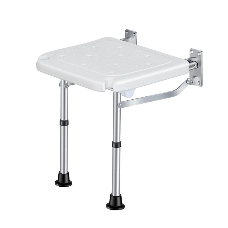 Aluminum Alloy Safety Shower Chair: Foldable Bathing Stool for Elderly & Disabled