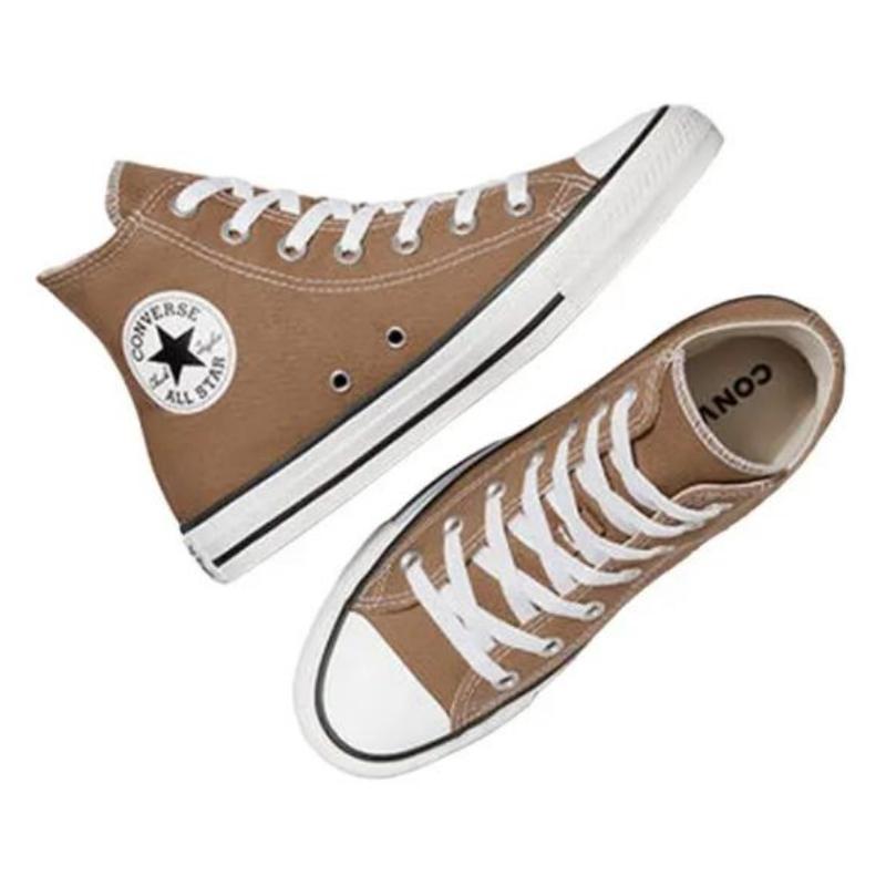 Converse Chuck Taylor All Star Everyday Versatile Breathable High Top Canvas Shoes Unisex Brown and White