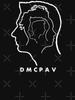 Depeche Mode Members Matryoshka Profile White Outline Black Background + DMCPAV Logo Classic T-Shirt