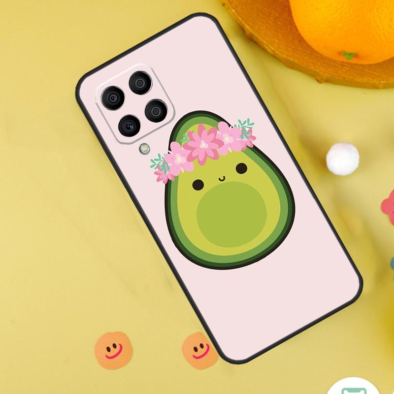 Cute Cartoon Avocado Fitness Case For Samsung Galaxy M31 M32 M12 M52 M21 M15 M55 M56 M36 M16 M06 M13 M33 M53 M14 M34 M54