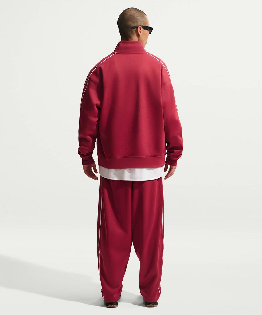 Nike Sportswear Club Oversized Knit Track Jacket M - Team Crimson:White:Team Crimson:White / Hv1418-613