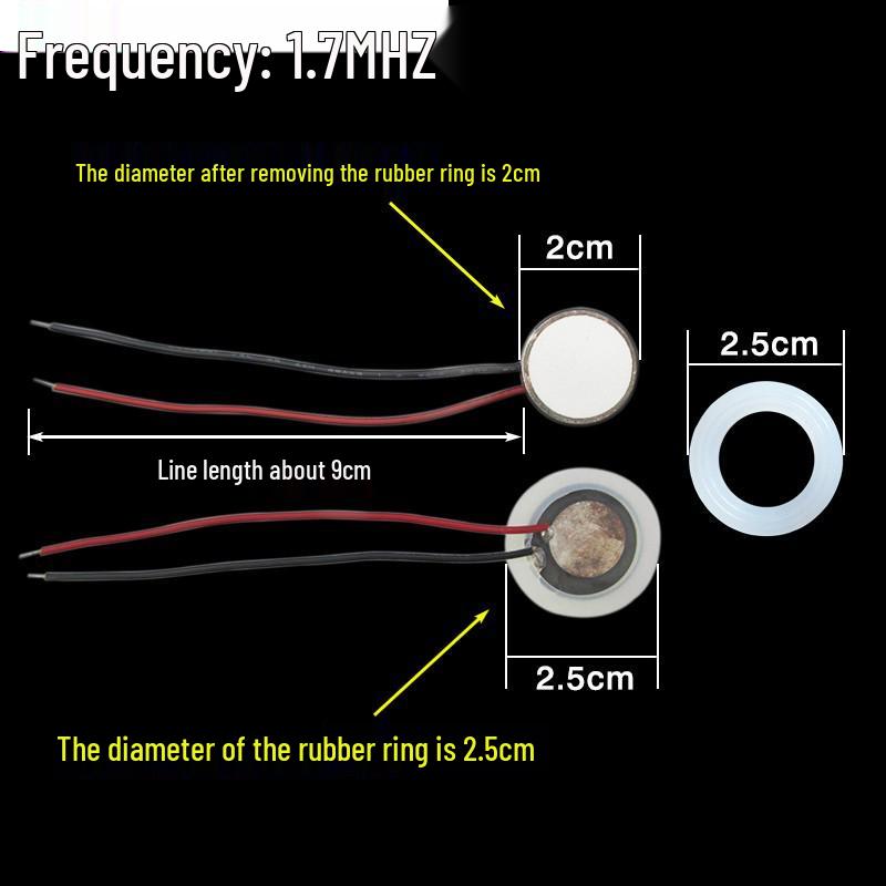 Ультразвуковой осциллятор увлажнителя: Микропористый керамический преобразователь со стальным листом (20/25 ММ)