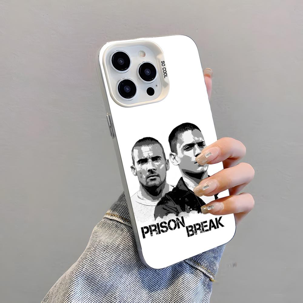 TV P-Prison Break Phone Case For IPhone 17 Pro Max 15 Pro 16 14 Plus 12 13 Mini 11 Pro Shockproof Colorful Cover