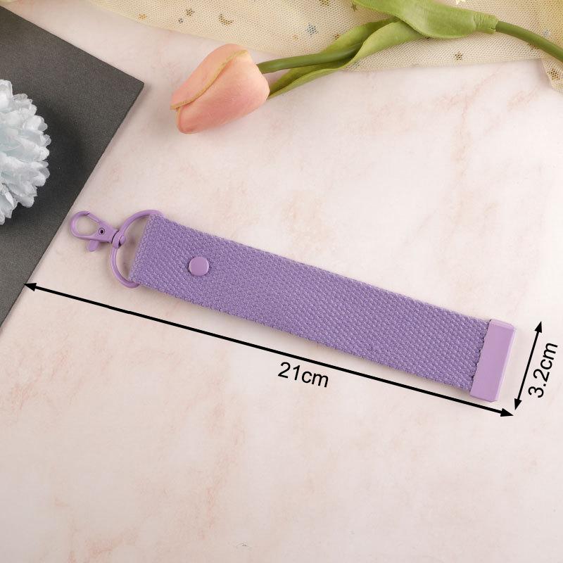 Baumwoll-Schlüsselanhänger-Lanyard Autoschlüssel Canvas-Riemen Schlüsselanhänger Schultasche Rucksack Anhänger Schlüsselkette Handgelenkschlaufen