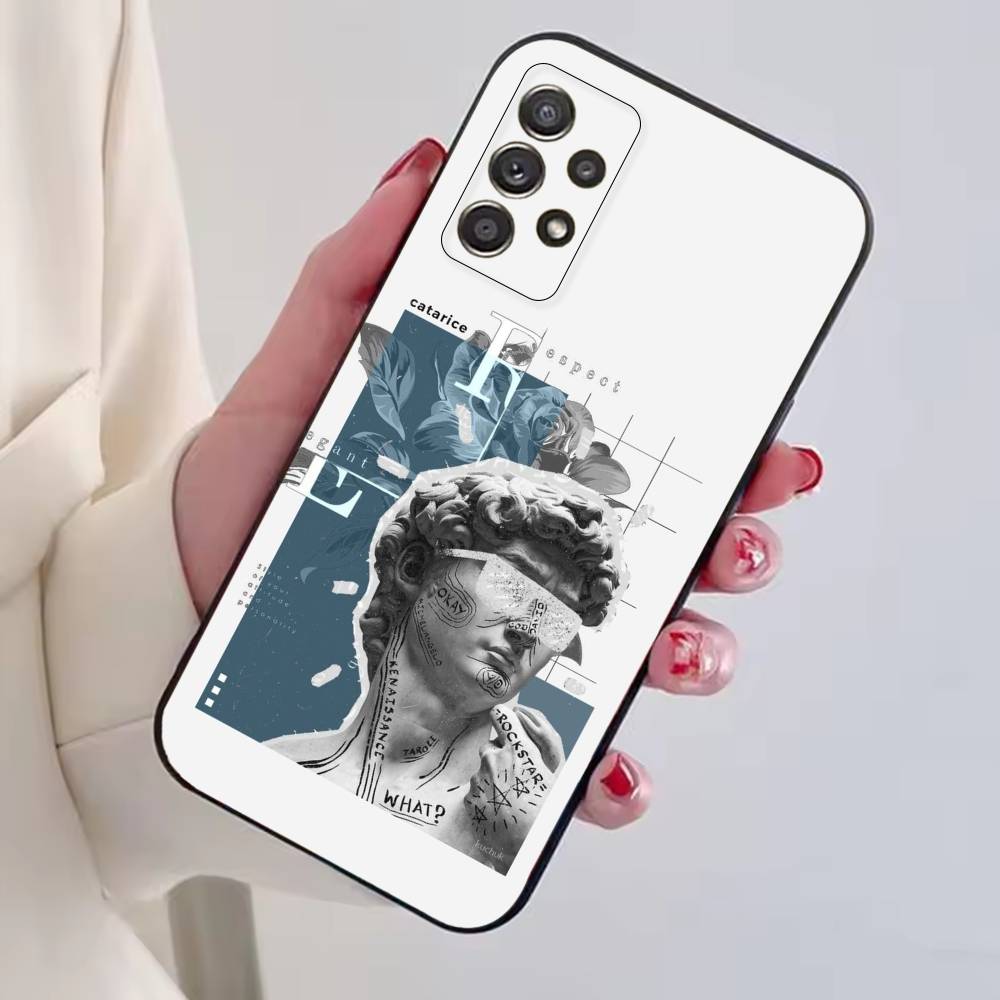 

R-Renaissance art Painting Phone Case For Samsung S25,S24,S21,S22,S23,S30,Ultra,S20,Plus,Fe,Soft Silicone Black Cover Samsung S24