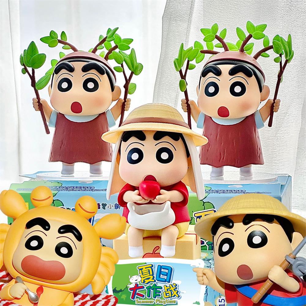 Original Crayon Shin-Chan Blind Box Cartoon Anime Crayon Shin Chan Figure Doll Toy Children's To