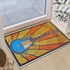 Polyester Nashville Guitar Rug Large & Medium Non-Slip Nashville Guitar Area Rug - Polyester Crystal Velvet Carpet,