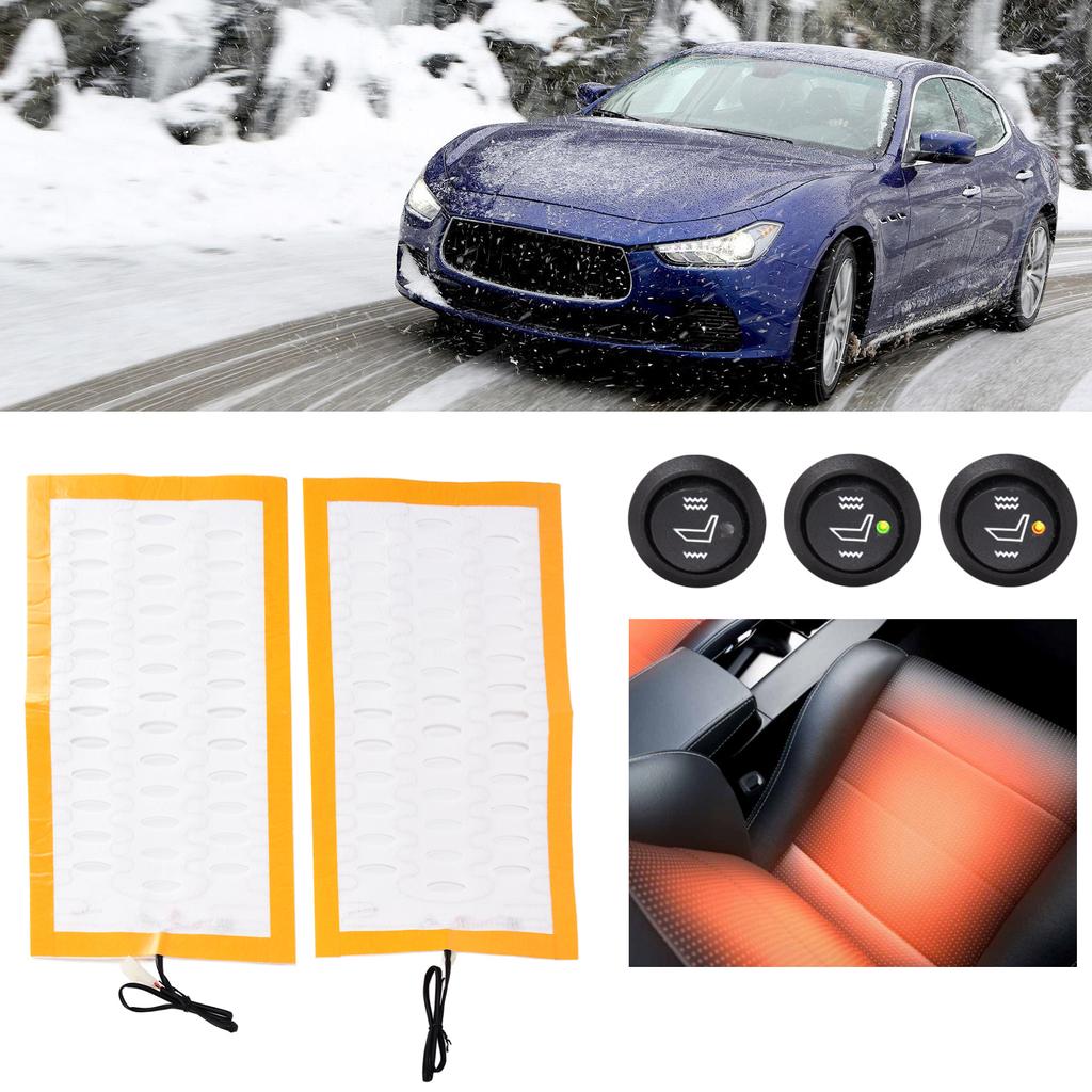 Autositz Heizkissen Überhitzungsschutz Legierungsfaser Schneller DC12V Universal für ATV UTV