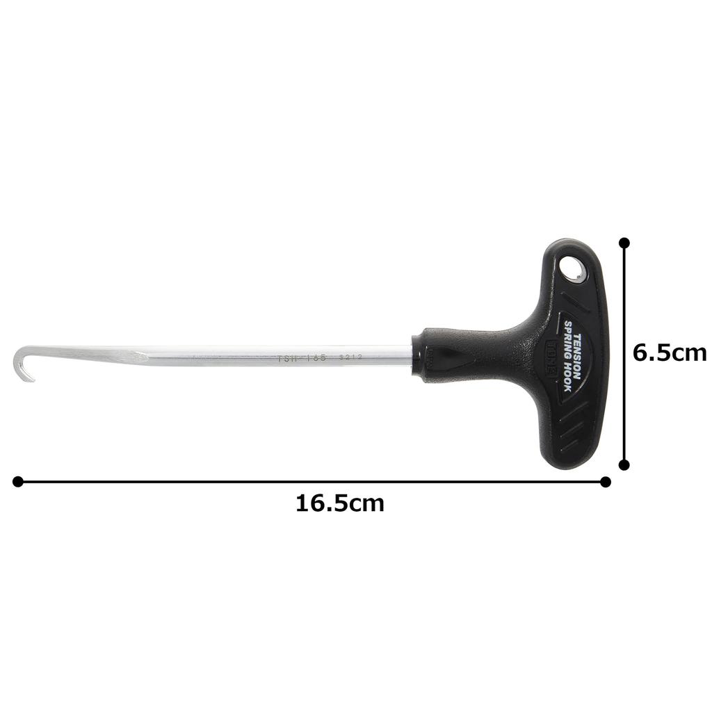 Pružinový hák TONE černý TSH-165