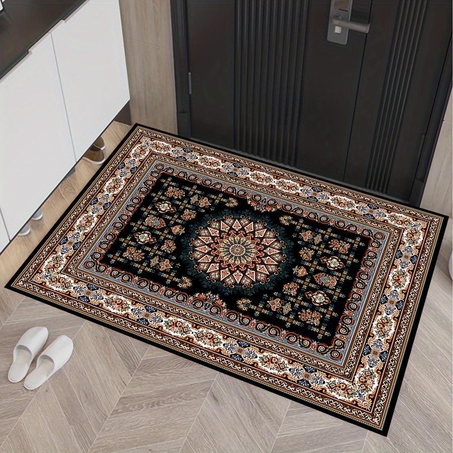 A Retro European Style Carpet Living Room Entrance Non Slip Easy To Clean Luxury Decorative Carpet Home Decoration