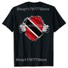 Funny Trinidad Flag Trinidadian T Shirts Cotton Streetwear Birthday Gifts Unisexs Clothing Fashion Casual Loose Oversized T Shirt