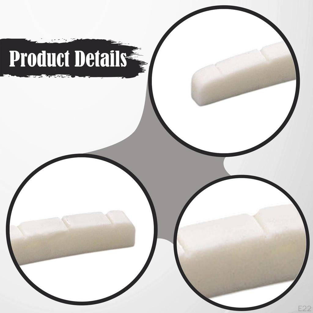 Electric Guitar Bone Nut Artificial Easy to Install Maintenance Precision Luthier Tool