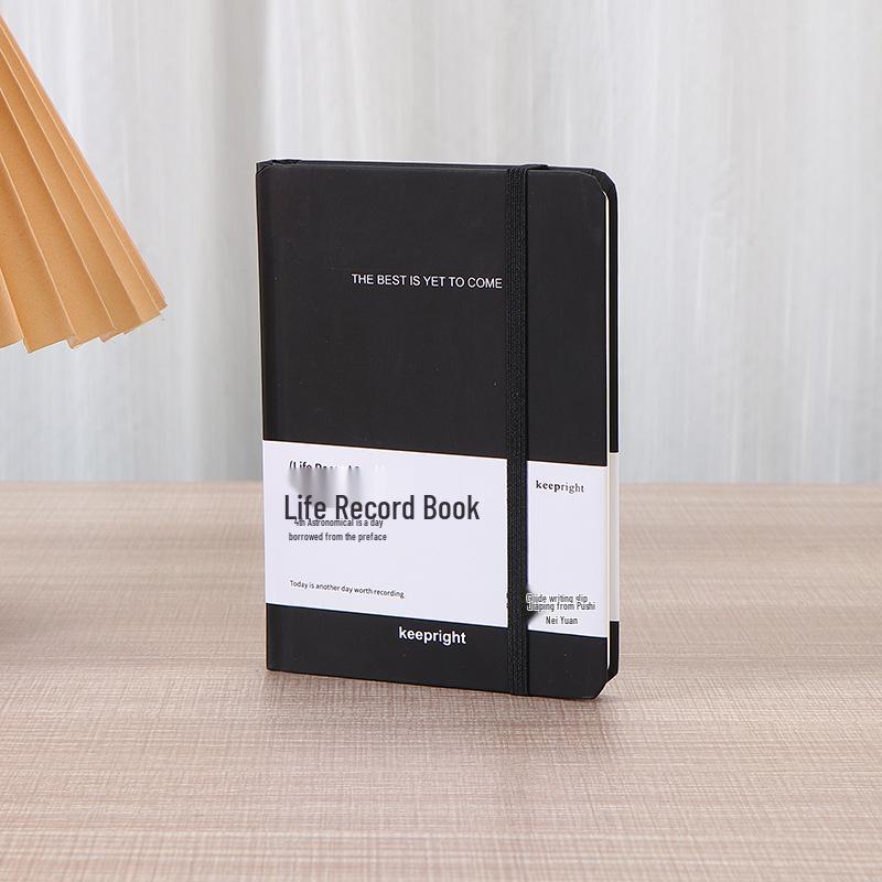 

A6 Strap Notebook Set with Elastic Band - High-End Gift Box, Customizable Logo, Ideal for Students