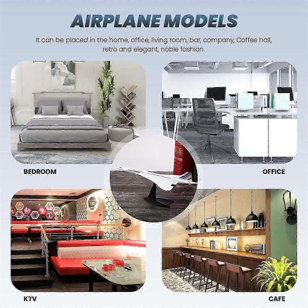 Modello Aereo di Linea Supersonico Concorde 1/200 Air France Airways per Collezionismo Statico