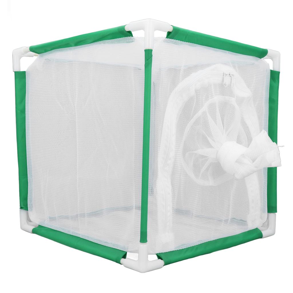 Cube Butterflies Cage with Sleeve Door Portable Butterflies Habitat Cage for Indoor Outdoor Activiti