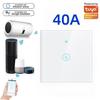 Graffiti Smart Touch WiFi Switch for Water Heater & AC, Voice-Controlled, European Standard, 40A High Power.