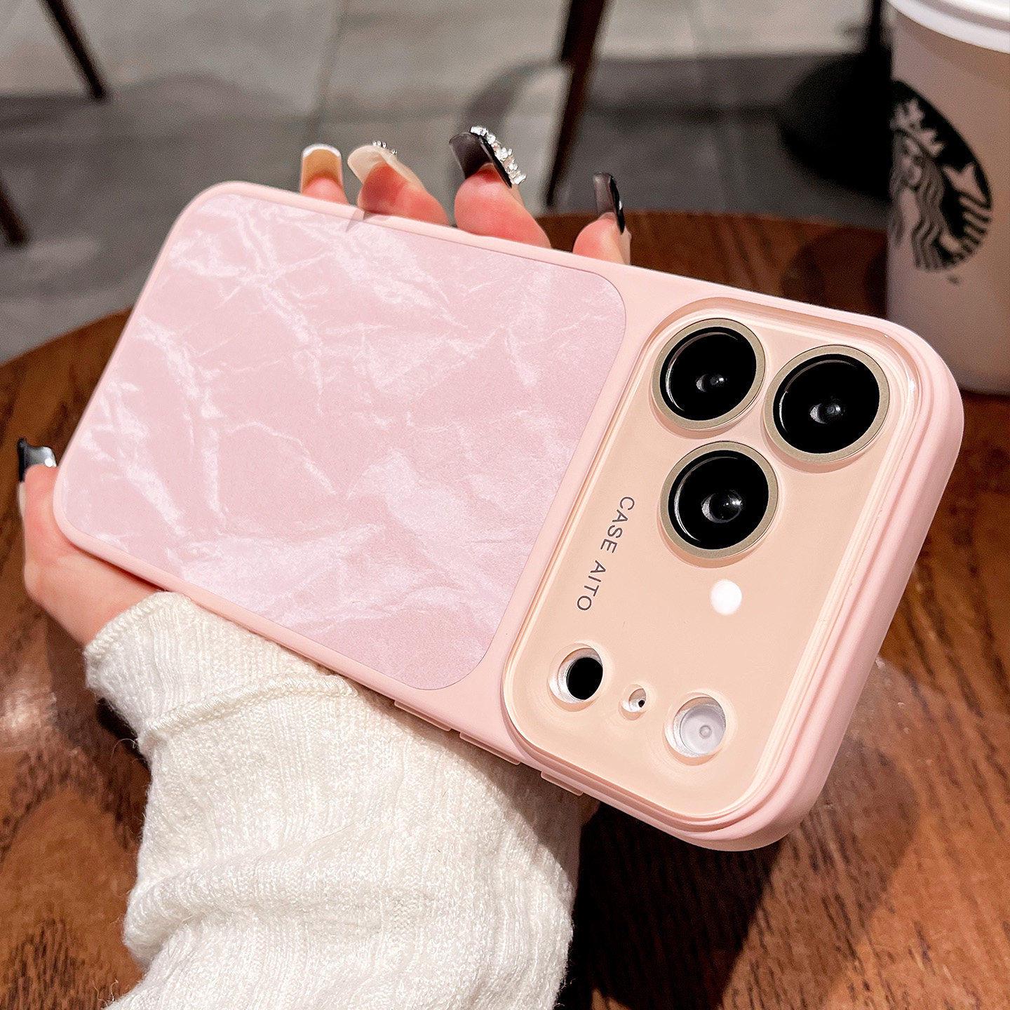 

Apple 17 Pro Max Crystal Magnetic Snow Mountain Velvet Case for iPhone 16 16