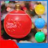 PVC Inflatable Christmas Ball Garden Decoration Lantern Ball Christmas Supplies Toy Atmosphere Ball