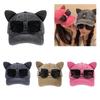 Women Modern Sunglasses Baseball Hat for Girls Women Teenagers Decorative Ear Adjustable Shades Hat Kitten Ears