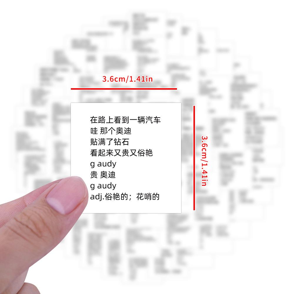 99 Crazy Literary Text Graffiti Stickers Decorate Laptop Guitar Hand Tent Waterproof Stickers