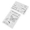 2Pcs Clear Stamp Set TPR Clear Imprint Healthy Nonirritating Recyclable Practical Transparent
