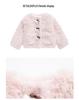 Girls' Faux Fur Fuzzy Coat - 2025 Fashionable Fleece-Lined Autumn/Winter Sweater for Children