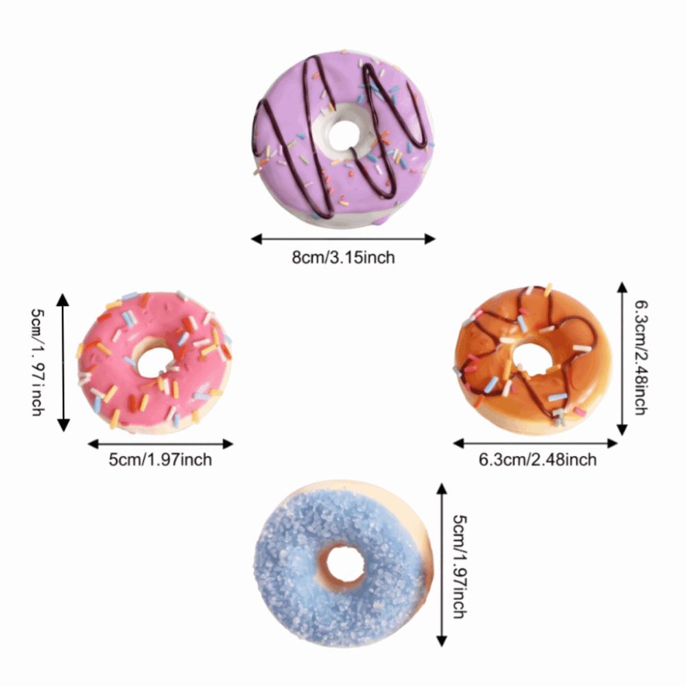 Soft Artificial Donut Bread Squeeze Toy PU Donut Donut Squishy Toy  Party Decoration
