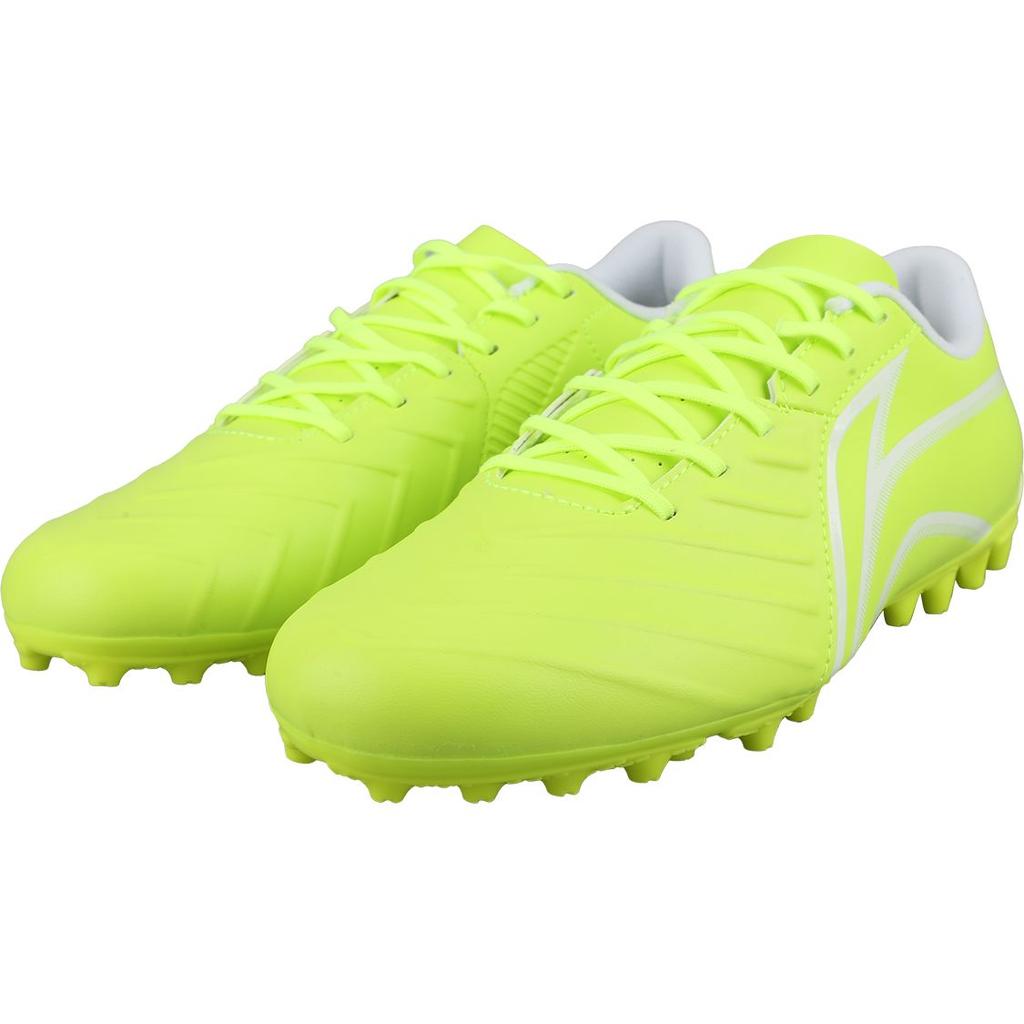 Li Ning Kids Mid-Range MG Stud Short Grass Low-Top Soccer Shoes Fluorescent Green Kids Soccer Shoes YSFT014-3
