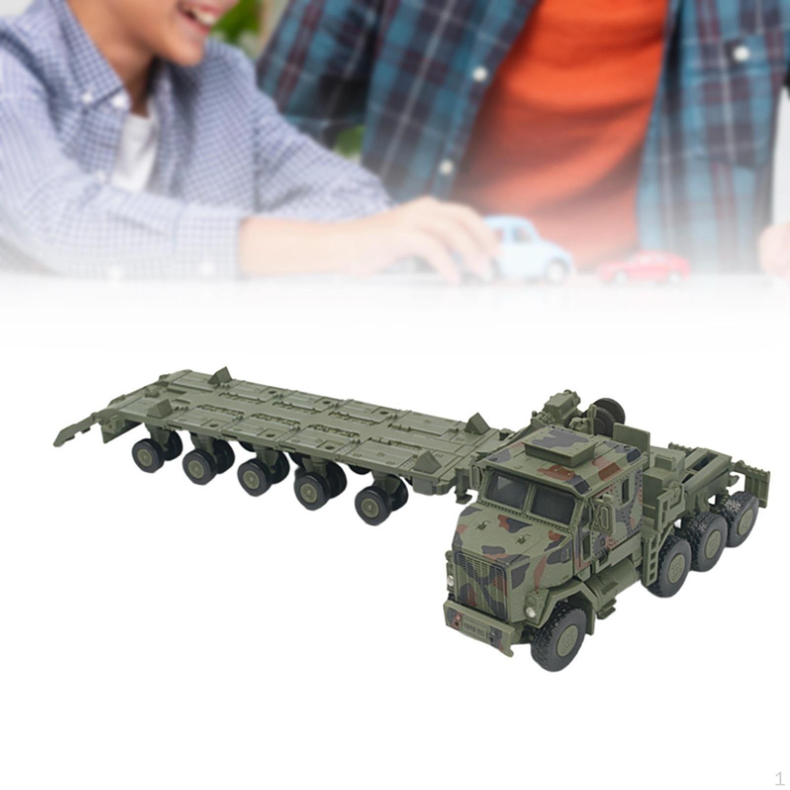 

Модель тягача в масштабе 1/72, Образовательный конструктор, Транспортное средство для перевозки, Игрушечный грузовик для зелёный