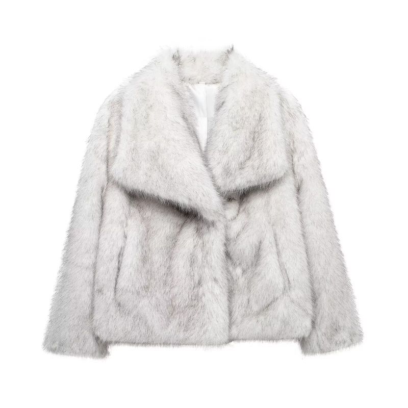 Kaslead New Arrival Women's Clothing Fashion Style Artificial Fur