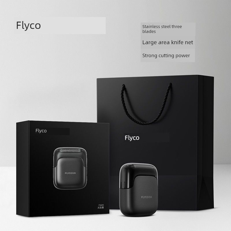 [Wang Yibo Recommended] Flyco Electric Shaver Reciprocating Type Portable Electric Razor for Men Official Flagship Store Sky Black