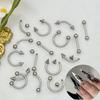 Detachable European & American Spicy Style Metal Nail Piercing Rivet Ornaments for DIY Nail Art.
