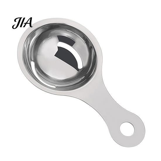 Durable Stainless Steel Filter Egg White Yolk Separator, Effortless Separation Professional Baking Tools Divider, Curved Groove Sieve for Family