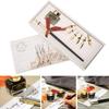 Calligraphy Pen Set Retro Flowers   NonSlip Handshake Dip Pen Suit for Teacher Elders Lover Gifts(Golden )