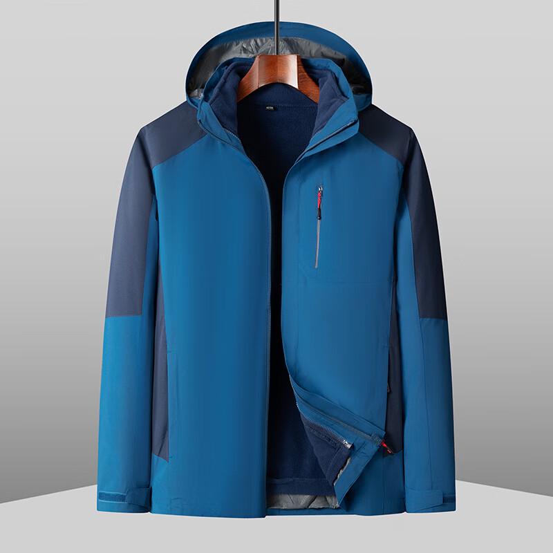 

Dibinze Men s Plus Size 3-in-1 Outdoor Jacket 175/L