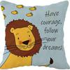 Super Cute Cartoon Linen Pillow Case Digital Printed Cushion Sofa Bed Pillow Simple